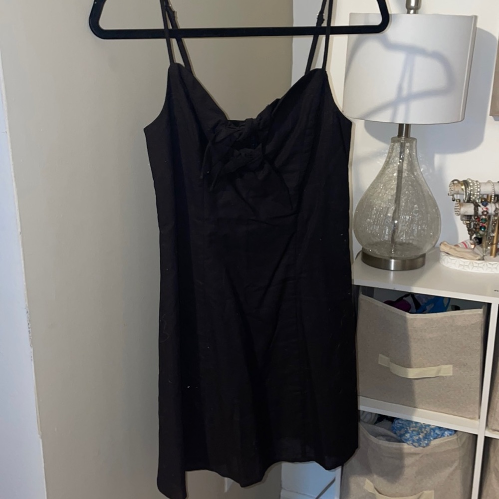 Black mini dress
